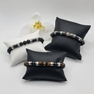 Bracelet pierres naturelles & métal