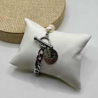 Bracelet Jessica argenté blanc