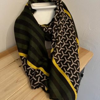 Foulard vert & jaune