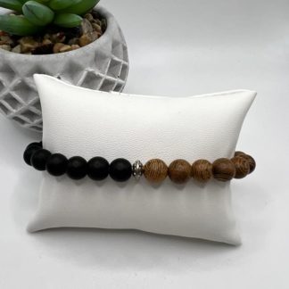 Bracelet pierres naturelles & bois