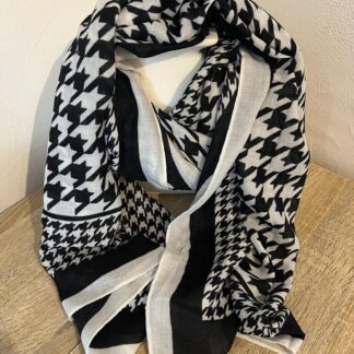 Foulard Vichy noir & blanc