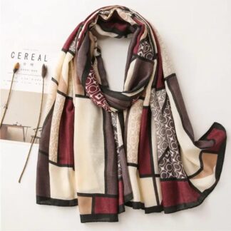 Foulard Linéa Bordeaux