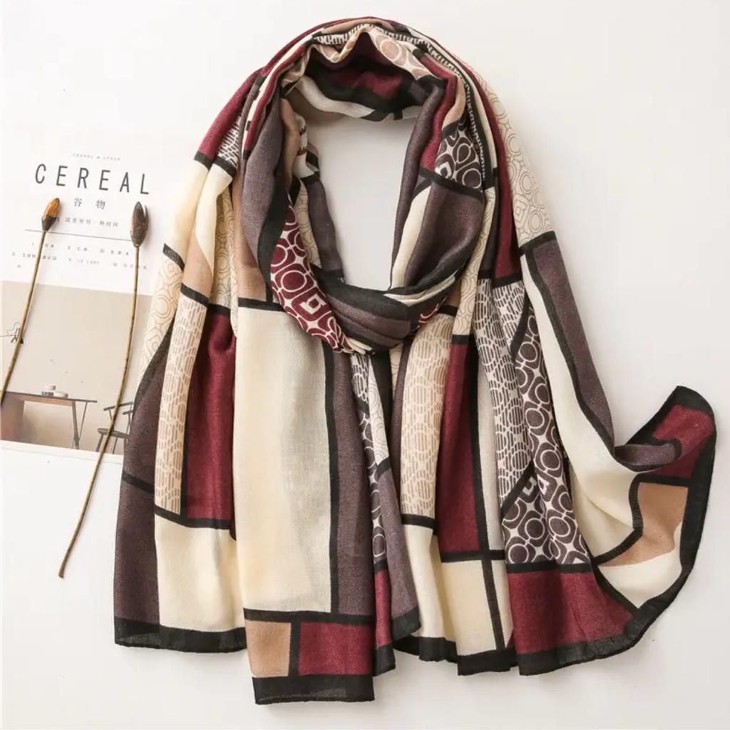 Foulard Linéa Bordeaux