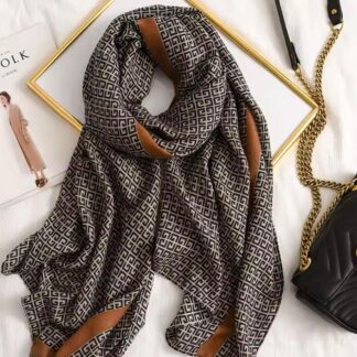 Foulard Greco marron