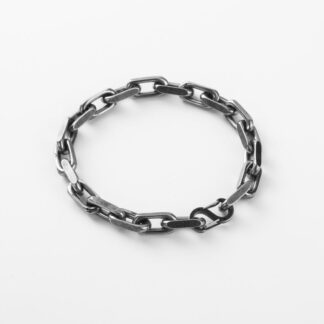 Bracelet Dakota noir argenté