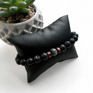 Bracelet lave noir