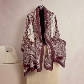 Foulard bordeaux